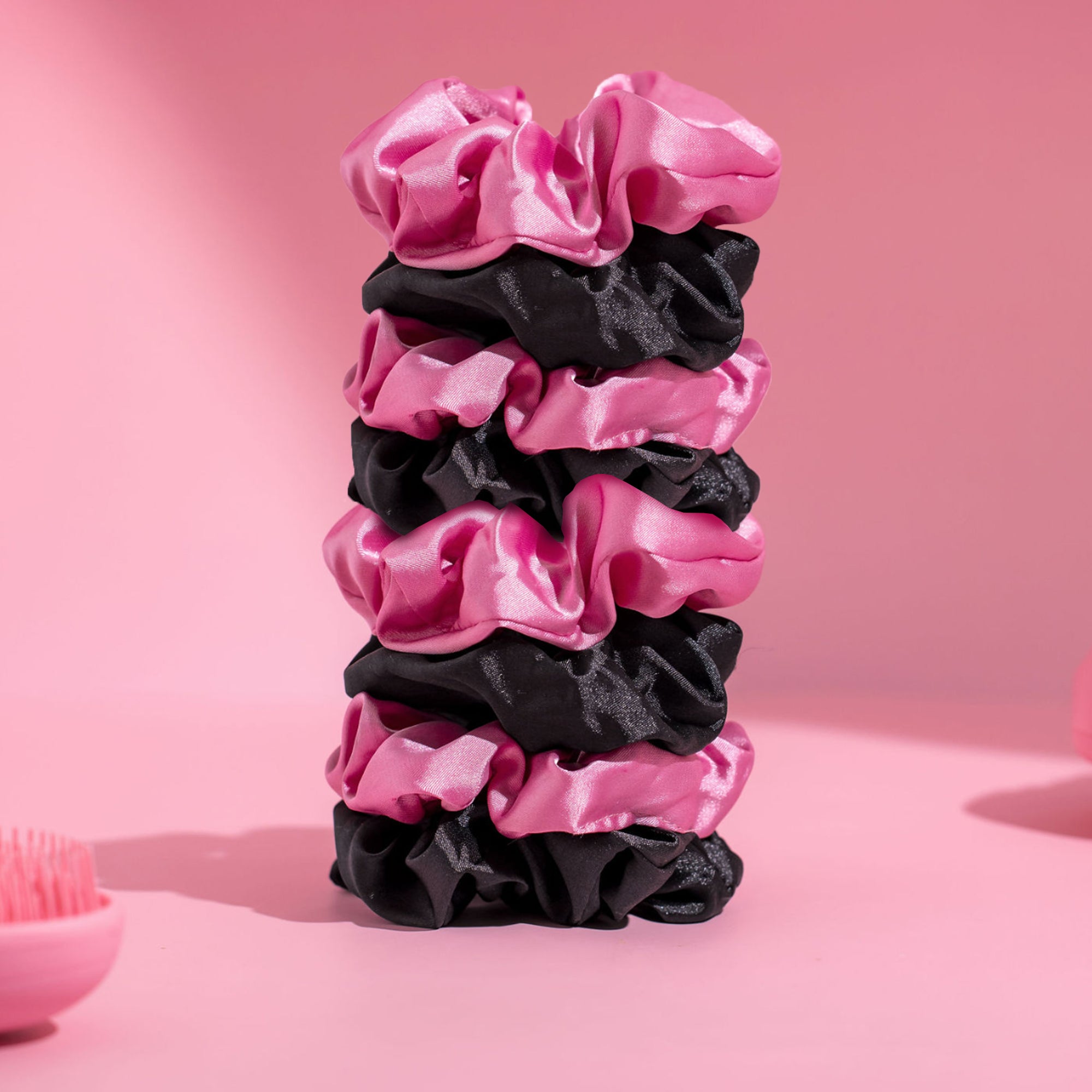 8 Gumki do włosów z jedwabiu