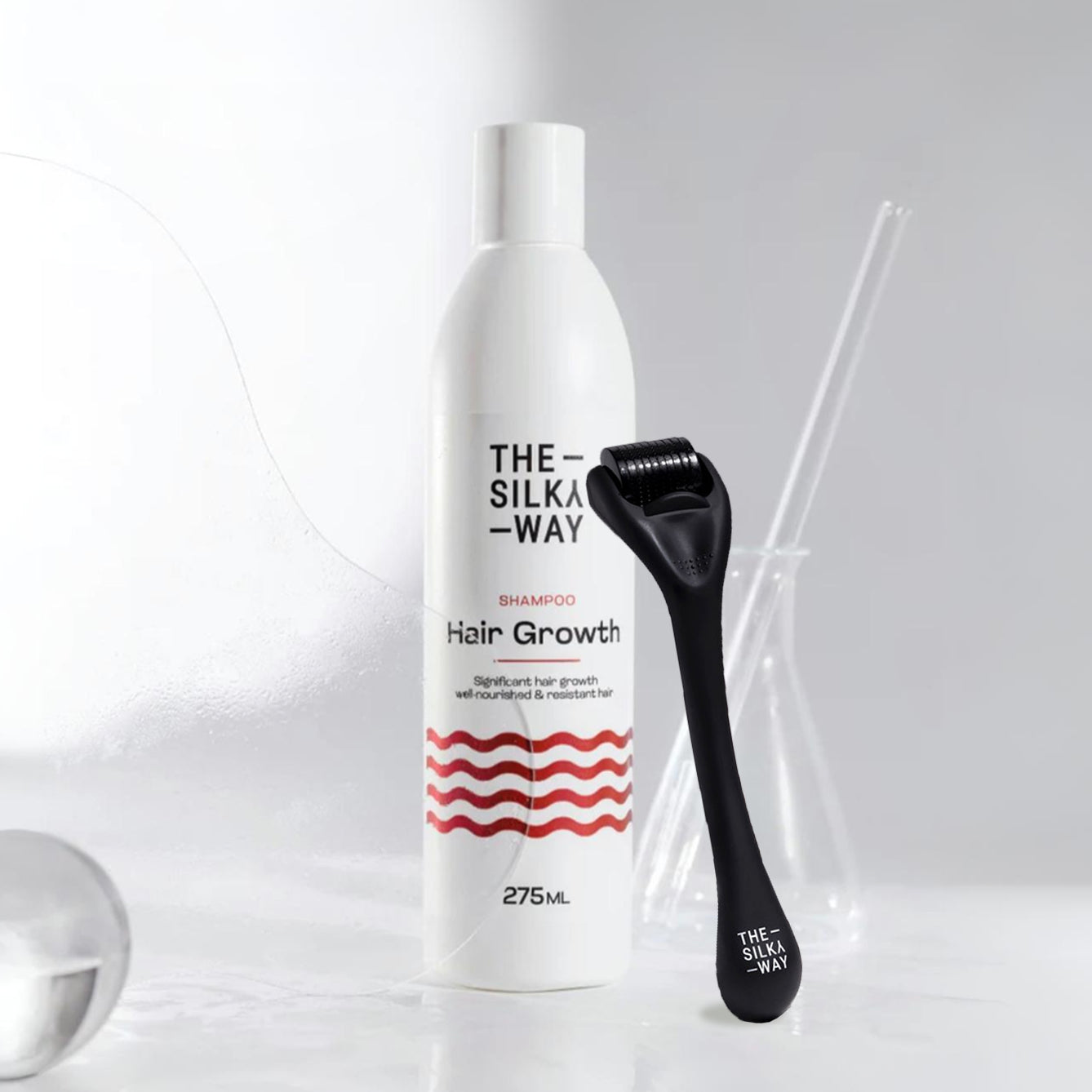 Wałek Stymulujący Skórę Głowy + Szampon Przeciw Wypadaniu Włosów