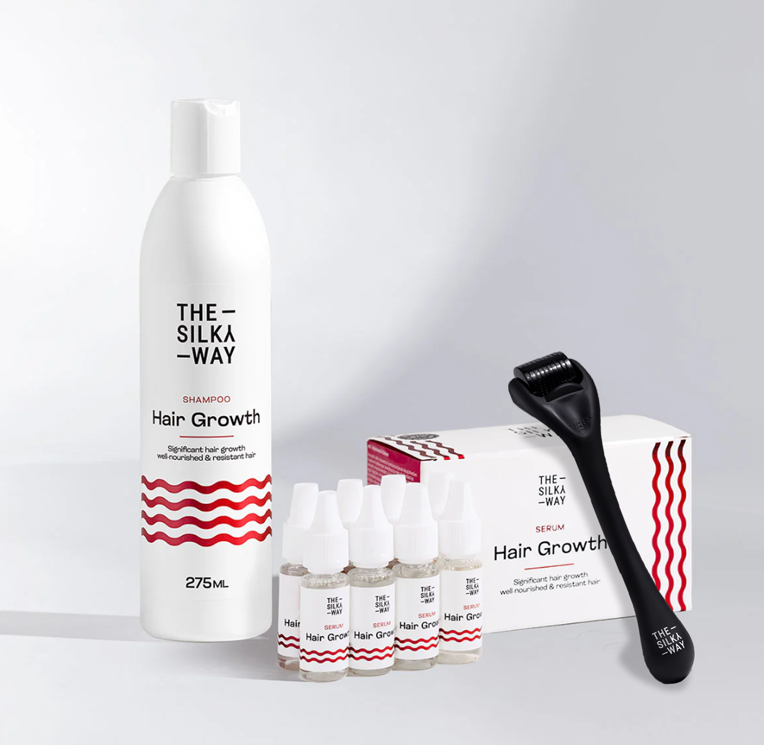 Wałek Stymulujący Skórę Głowy + Szampon Przeciw Wypadaniu Włosów