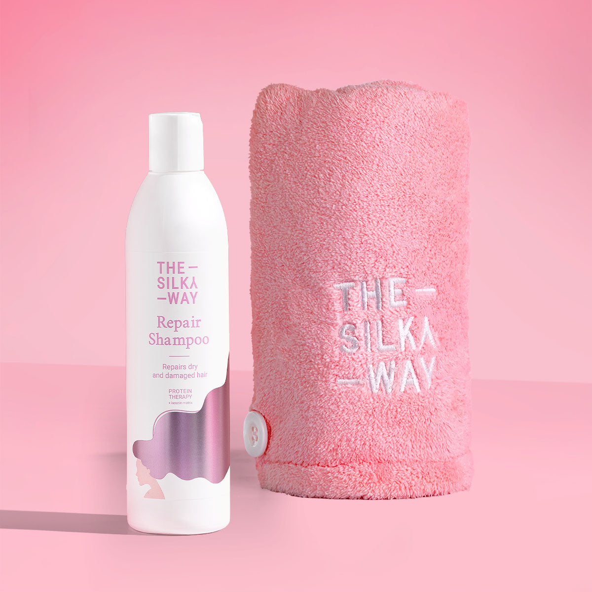 Ręcznik z Mikrofibry do Suszenia Włosów + Szampon