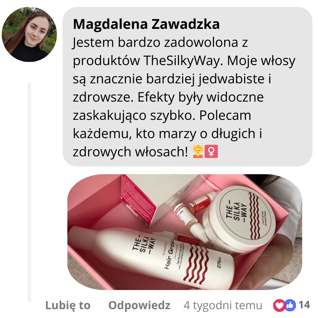 Vásárlói vélemény a hajhullás csökkenéséről és babahajak megerősödéséről a TheSilkyWay kúra után