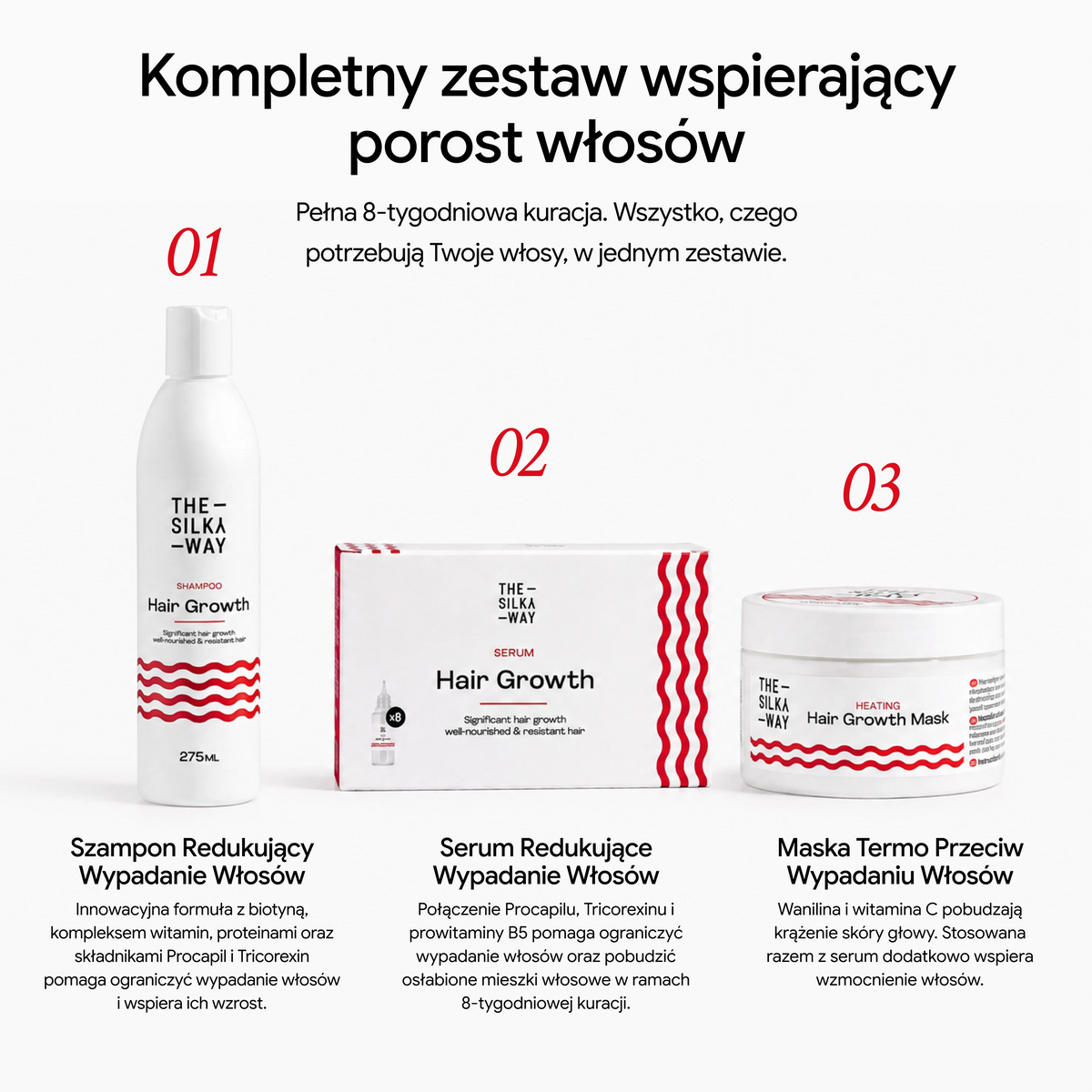 Serum redukujące wypadanie włosów